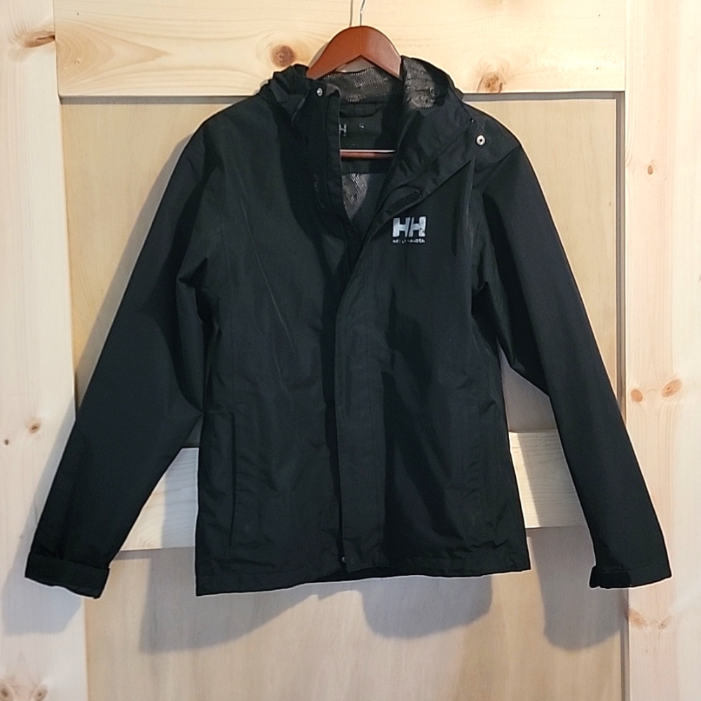 Helly Hansen Black Lightweight Rain Coat